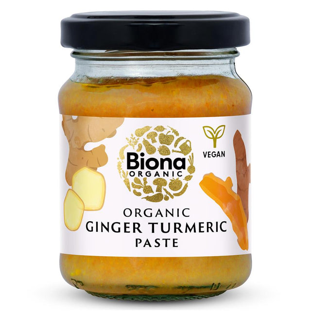 Biona Organic Ginger Turmeric Paste 130g - Greenlands Health Store