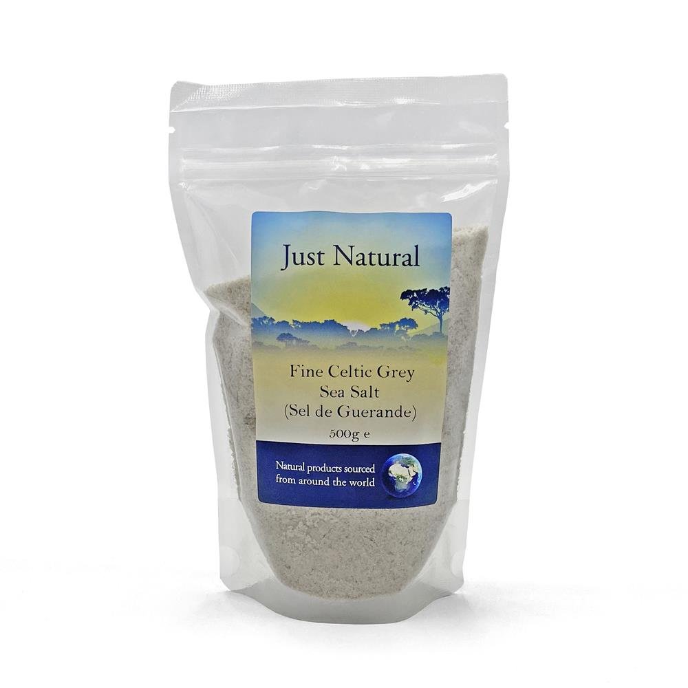 Fine Celtic Grey Sea Salt (Sel de Guerande) Unrefined 500g - Greenlands Health Store