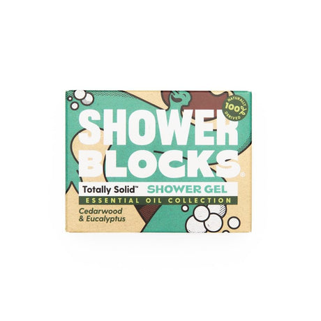 Shower Blocks Solid Shower Gel in Cedarwood & Eucalyptus 100g - Greenlands Health Store