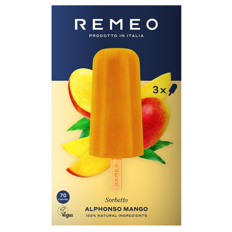 REMEO Mango Sorbetto Multi - pack Sticks 3x70ml - Greenlands Health Store