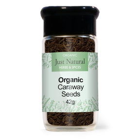 Organic Caraway Seeds (Glass Jar) 42g - Greenlands Health Store