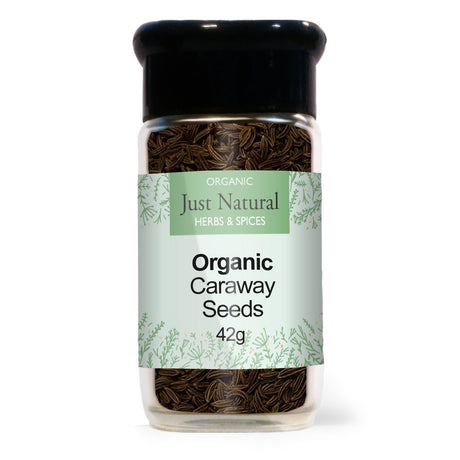 Organic Caraway Seeds (Glass Jar) 42g - Greenlands Health Store