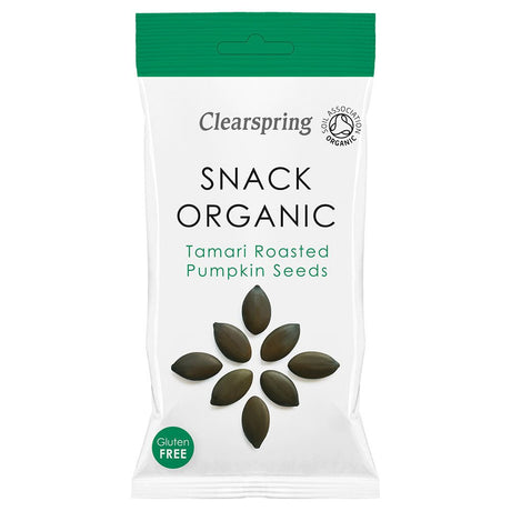 Snack Organic Tamari Roasted Pumpkin Seeds 30g - Greenlands Health Store