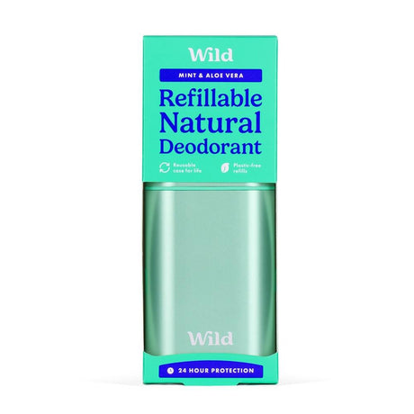 Wild Men's Aqua Case and Mint & Aloe Vera Deo 40g - Greenlands Health Store