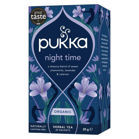 Pukka Organic Night Time Herbal Tea x 20 sachets - Greenlands Health Store