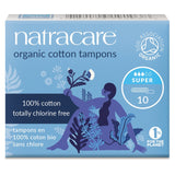 Organic Non - Applicator Tampons Super x 10 - Greenlands Health Store