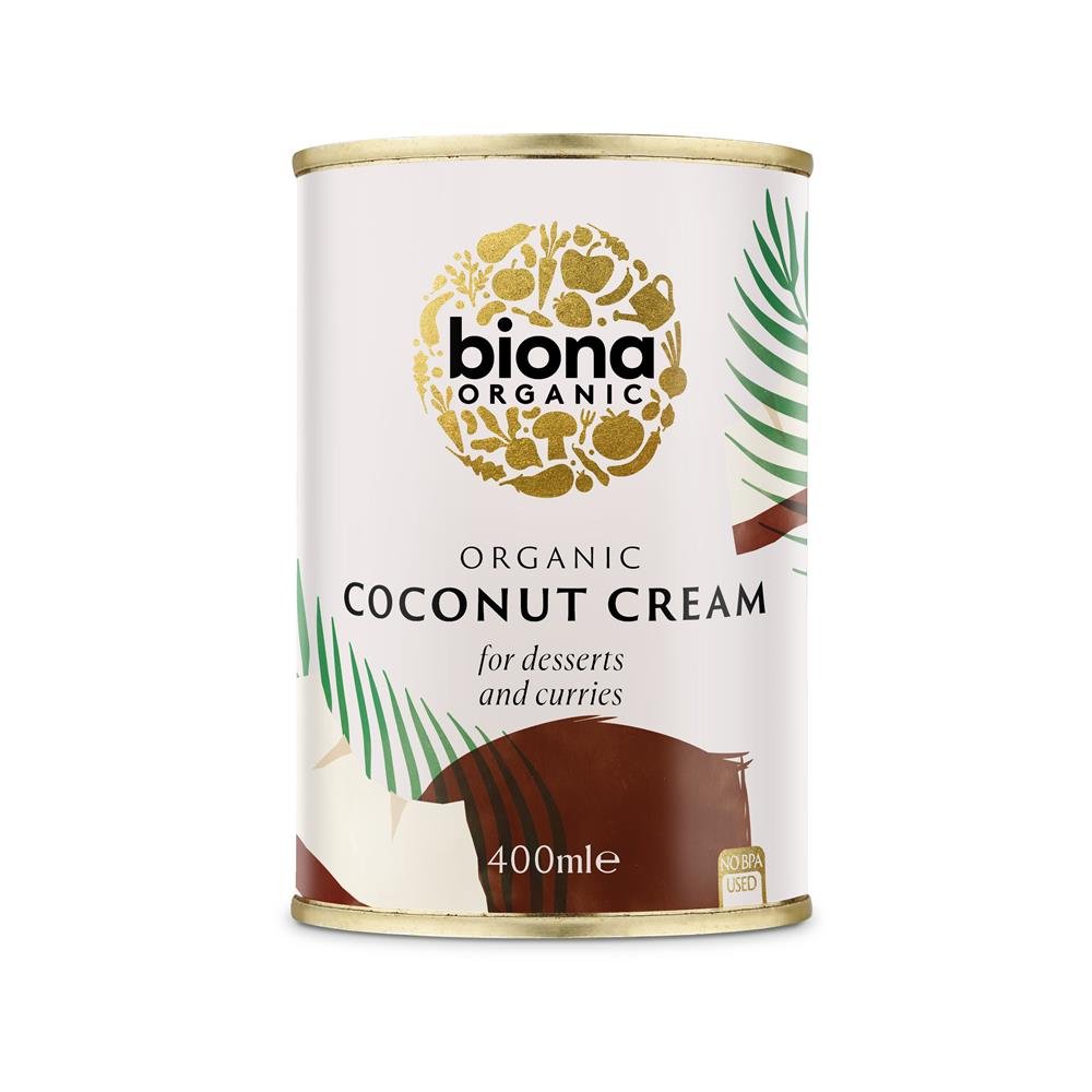 Biona Organic Coconut Cream 400ml - Greenlands Health Store