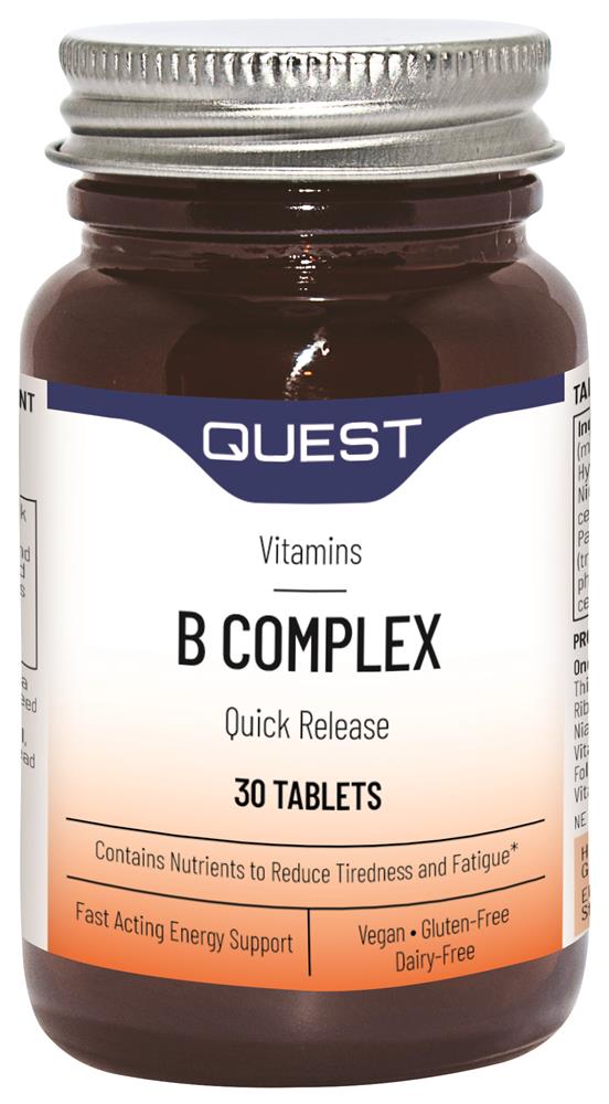 B COMPLEX (QUICK RELEASE) 30 tabs - Greenlands Health Store