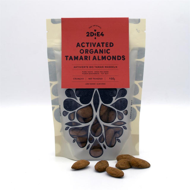 2DiE4 Activated Organic Tamari Almonds 100g - Greenlands Health Store