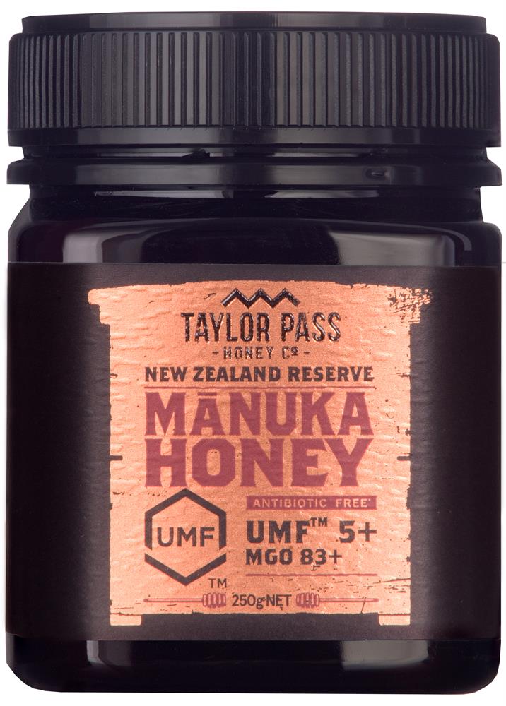Taylor Pass Manuka Honey UMF5+/MGO83 250g - Greenlands Health Store