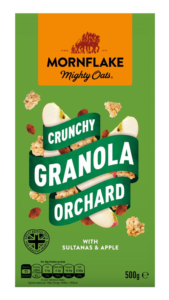 Mornflake Orchard Apple Crunchy Granola 500g - Greenlands Health Store