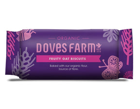 Organic Fruity Oat Biscuits 200g roll - pack - Greenlands Health Store