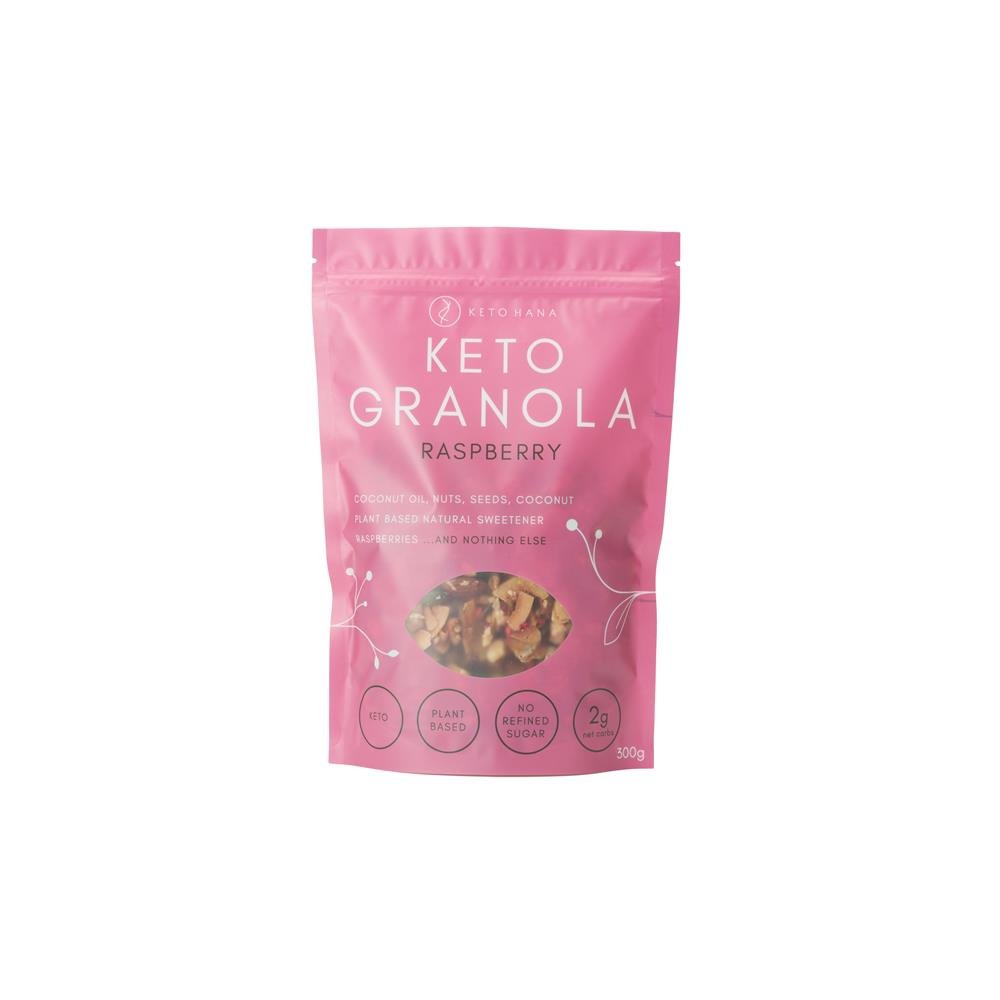 Raspberry Keto Granola 300g - Greenlands Health Store