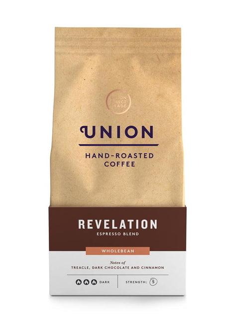 Union Coffee Revelation Espresso Wholebean 200g - Greenlands Health Store