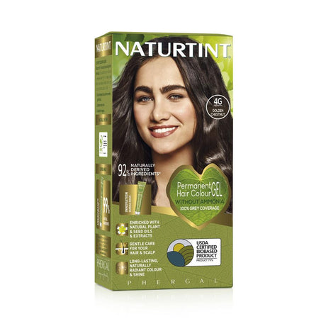 Permanent Hair Colourant Intense Golden Chestnut 4G 170ml - Greenlands Health Store
