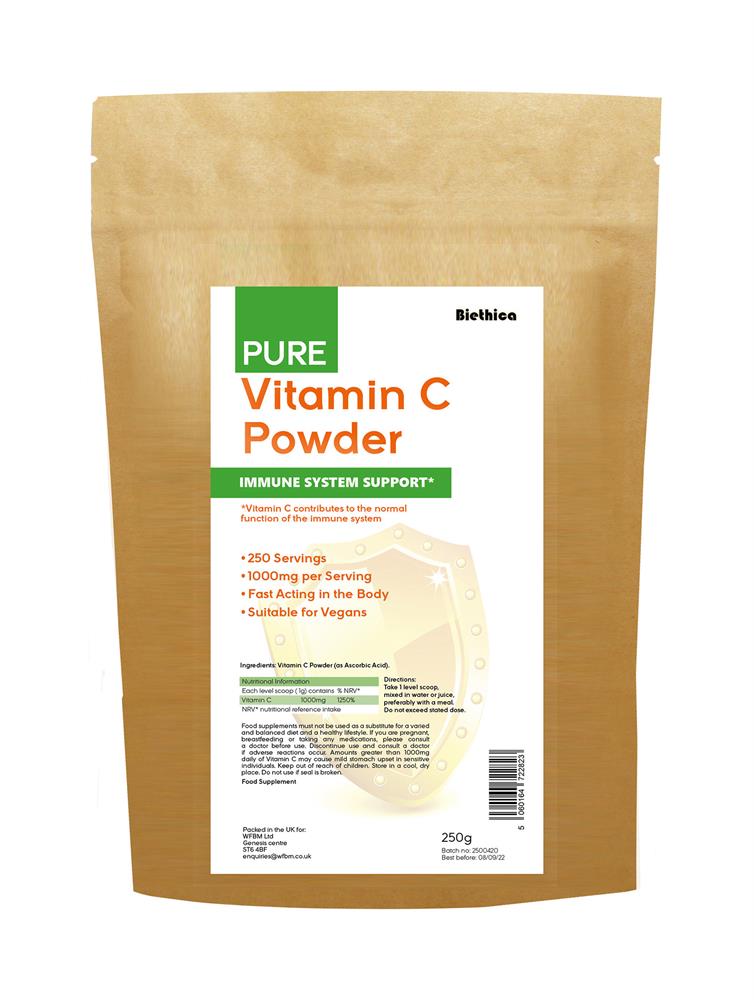 Biethica Vitamin C Powder 250g - Greenlands Health Store