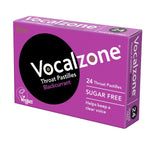 Vocalzone Blackcurrant Sugar Free Throat Pastilles (24 Pastilles) - Greenlands Health Store
