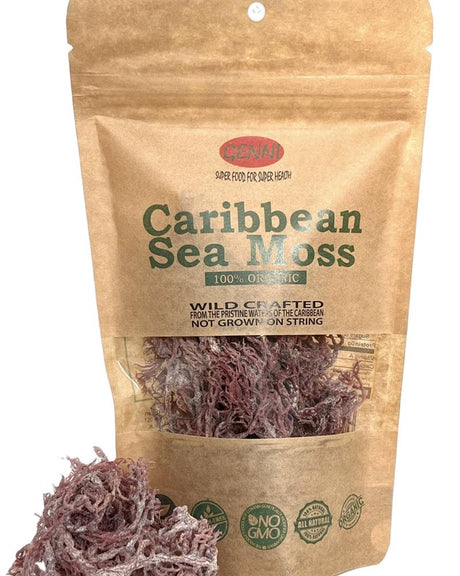 Raw Wild crafted Dried Red Sea Moss - Greenlands Health Store