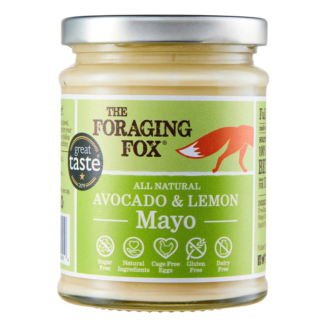 The Foraging Fox Avocado & Lemon Mayo 240g - Greenlands Health Store