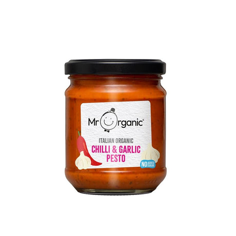 Mr Organic Chilli & Garlic Pesto 190g - Greenlands Health Store