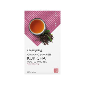 Organic Japanese Kukicha Roasted Twig Tea - 20 bags - Greenlands Health Store