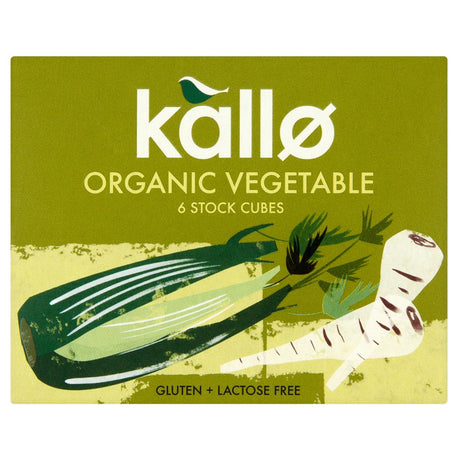 Kallo Organic Vegetable Stock Cubes 66g - Greenlands Health Store