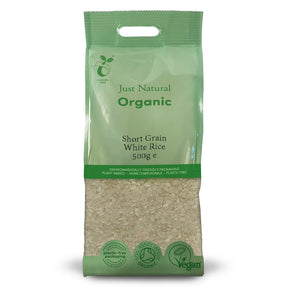Organic Short Grain White Rice 500g - Greenlands Health Store
