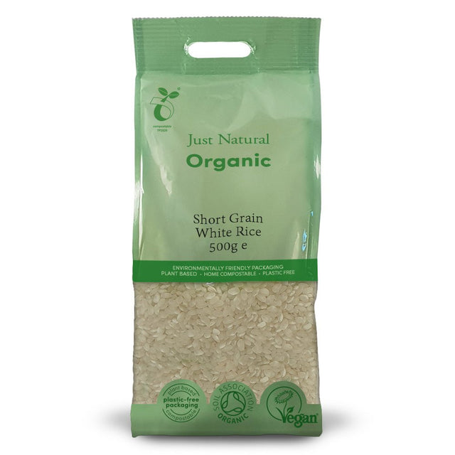 Organic Short Grain White Rice 500g - Greenlands Health Store