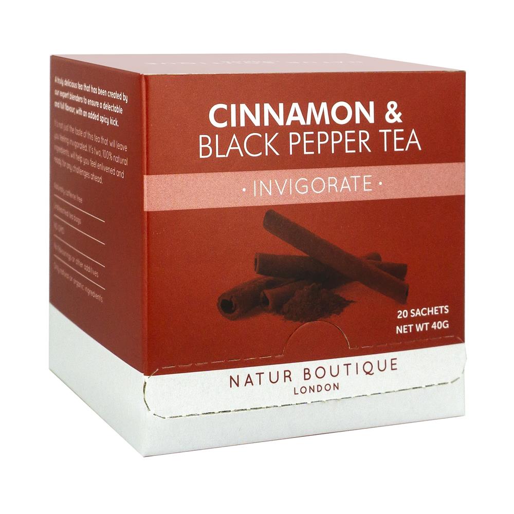 Cinnamon Tea with Black Pepper - 20 Sachets - Greenlands Health Store