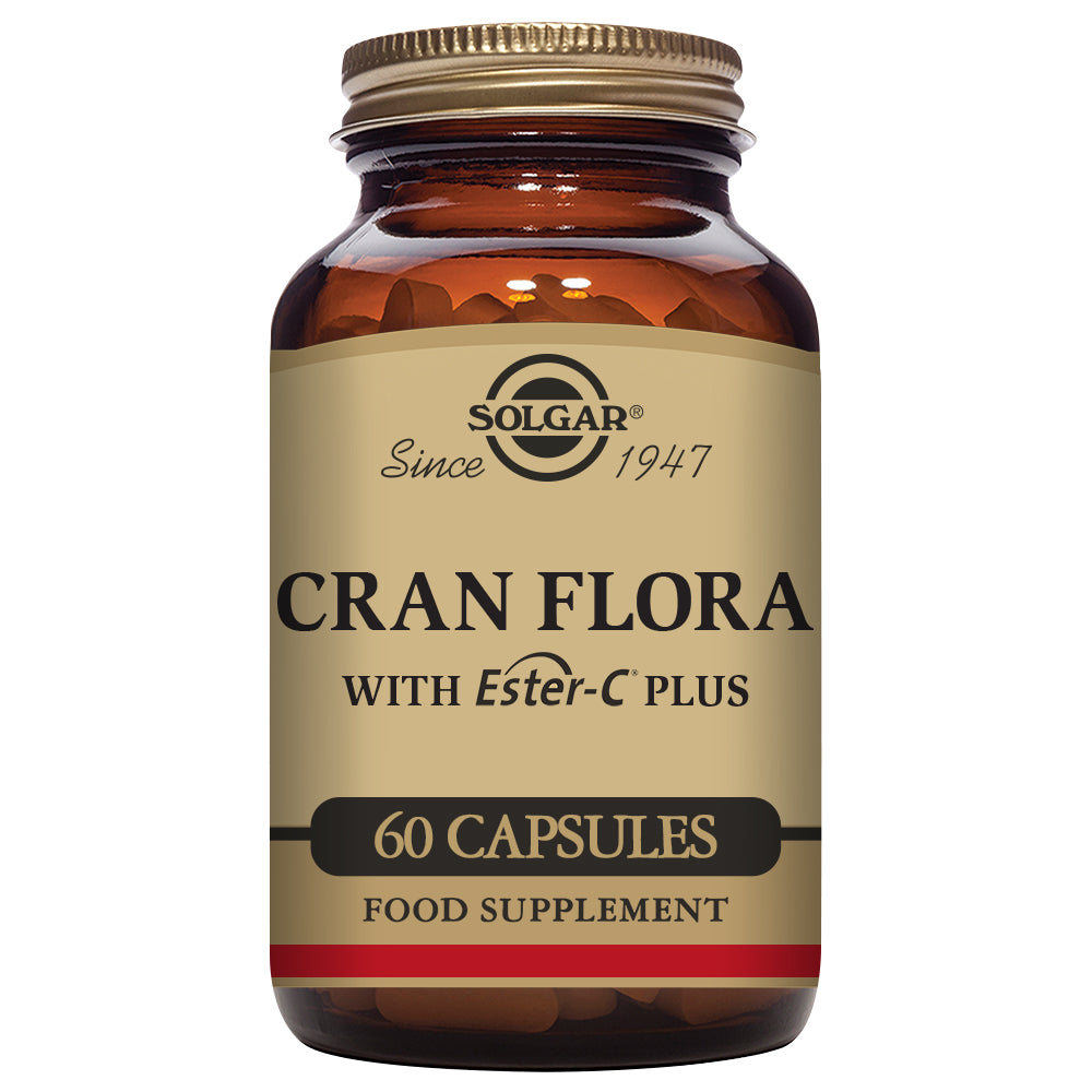 Solgar® Cran Flora Cranberry Vegetable Capsules - Pack of 60 - Greenlands Health Store