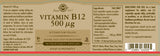 Solgar® Vitamin B12 500 µg Vegetable Capsules - Pack of 50 - Greenlands Health Store