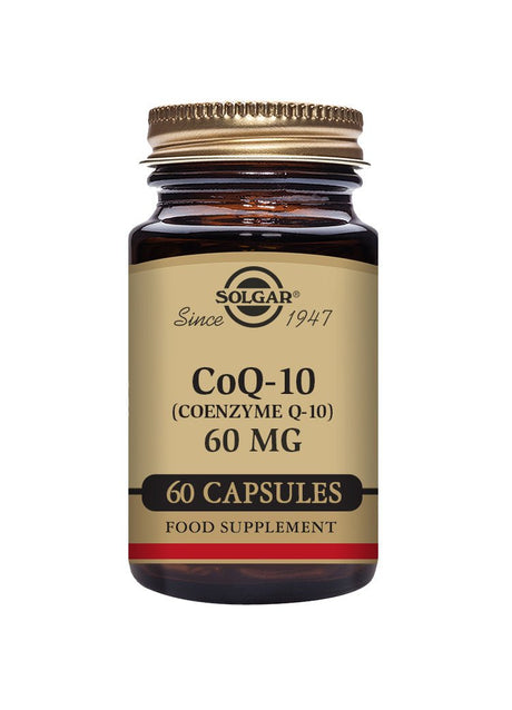 Solgar® CoQ - 10 (Coenzyme Q - 10) 60 mg Vegetable Capsules - Pack of 60 - Greenlands Health Store