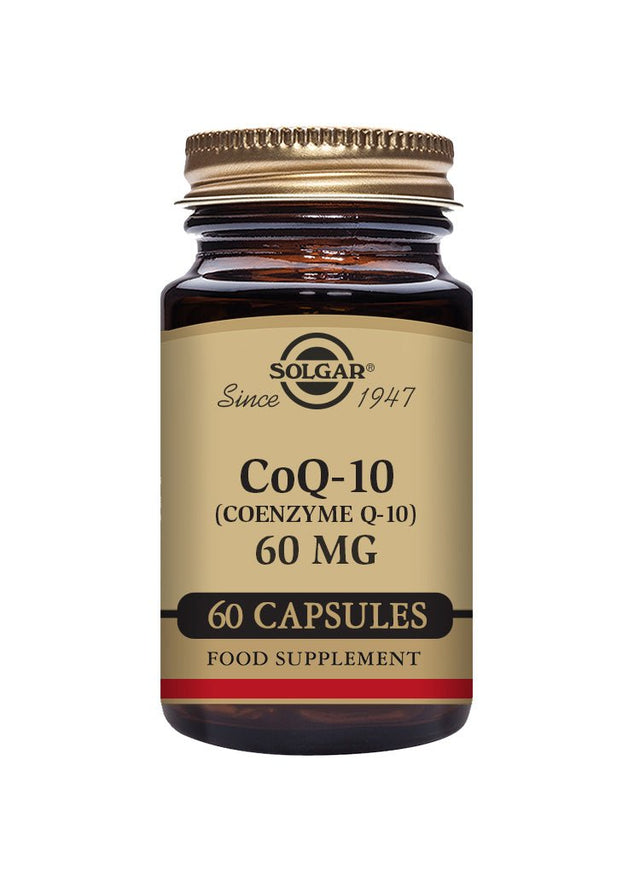 Solgar® CoQ - 10 (Coenzyme Q - 10) 60 mg Vegetable Capsules - Pack of 60 - Greenlands Health Store