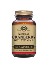 Solgar® Natural Cranberry with Vitamin C Vegetable Capsules - Pack of 60 - Greenlands Health Store