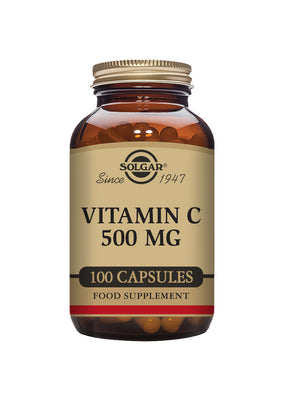Solgar® Vitamin C 500 mg Vegetable Capsules - Pack of 100 - Greenlands Health Store
