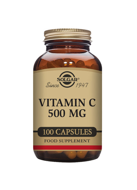Solgar® Vitamin C 500 mg Vegetable Capsules - Pack of 100 - Greenlands Health Store