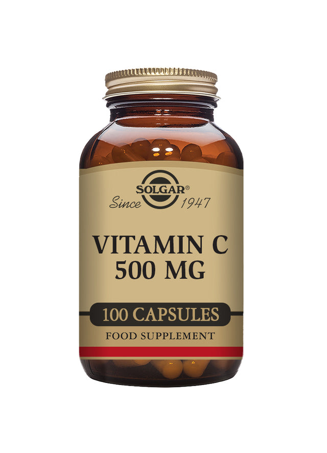 Solgar® Vitamin C 500 mg Vegetable Capsules - Pack of 100 - Greenlands Health Store