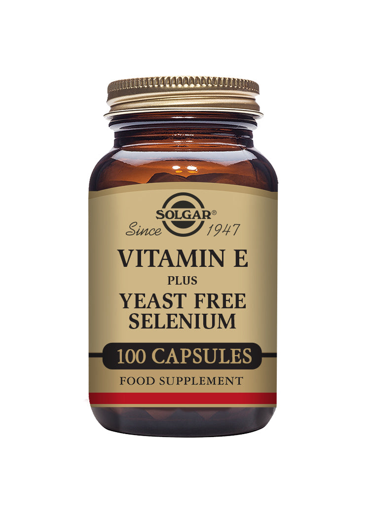 Solgar® Vitamin E with Yeast Free Selenium Vegetable Capsules - Greenlands Health Store