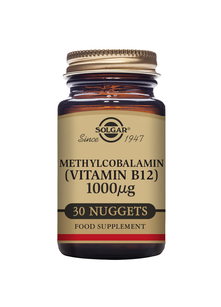Solgar® Methylcobalamin (Vitamin B12) 1000 µg Nuggets - Pack of 30 - Greenlands Health Store