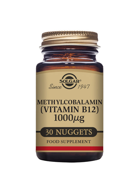 Solgar® Methylcobalamin (Vitamin B12) 1000 µg Nuggets - Pack of 30 - Greenlands Health Store