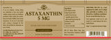 Solgar® Astaxanthin 5 mg Softgels - Pack of 30 - Greenlands Health Store