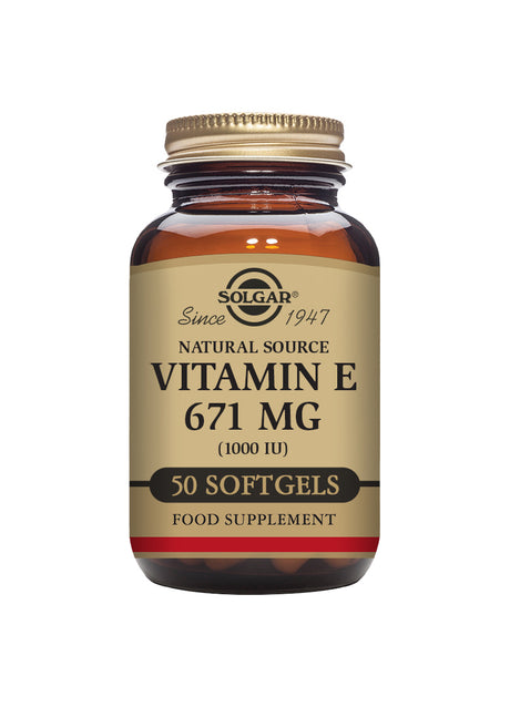 Solgar® Natural Source Vitamin E 671 mg (1000 IU) Softgels - Greenlands Health Store
