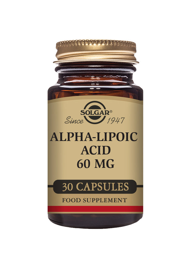 Solgar® Alpha-Lipoic Acid 60 mg Vegetable Capsules - Pack of 30 - Greenlands Health Store