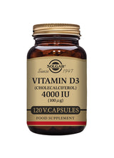 Solgar® Vitamin D3 (Cholecalciferol) 4000 IU (100 µg) Vegetable Capsules - Greenlands Health Store