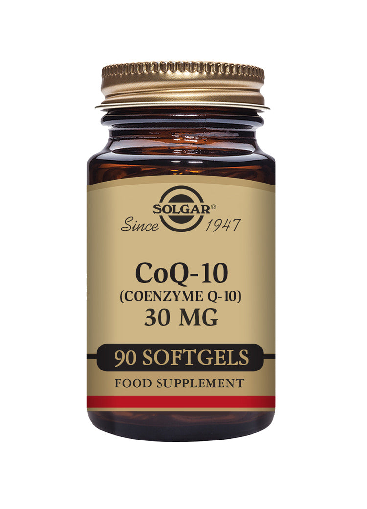 Solgar® CoQ-10 (Coenzyme Q-10) 30 mg Vegetable Capsules - Greenlands Health Store