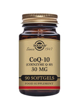 Solgar® CoQ-10 (Coenzyme Q-10) 30 mg Vegetable Capsules - Greenlands Health Store