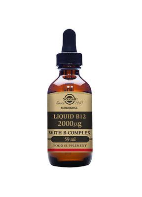 Solgar® Liquid B12 2000 µg with B-Complex - 59 ml - Greenlands Health Store