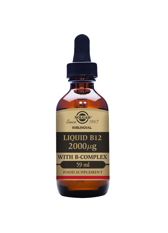 Solgar® Liquid B12 2000 µg with B-Complex - 59 ml - Greenlands Health Store