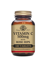 Solgar® Vitamin C 500 mg with Rose Hips Tablets - Pack of 100 - Greenlands Health Store