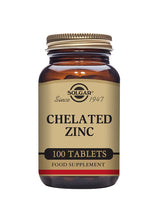 Solgar® Chelated Zinc Tablets - Pack of 100 - Greenlands Health Store